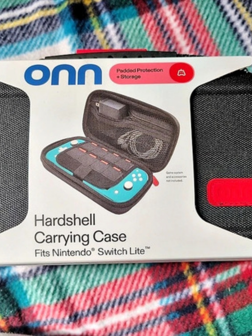 onn Hardshell Carrying Case for Nintendo Switch Lite Black